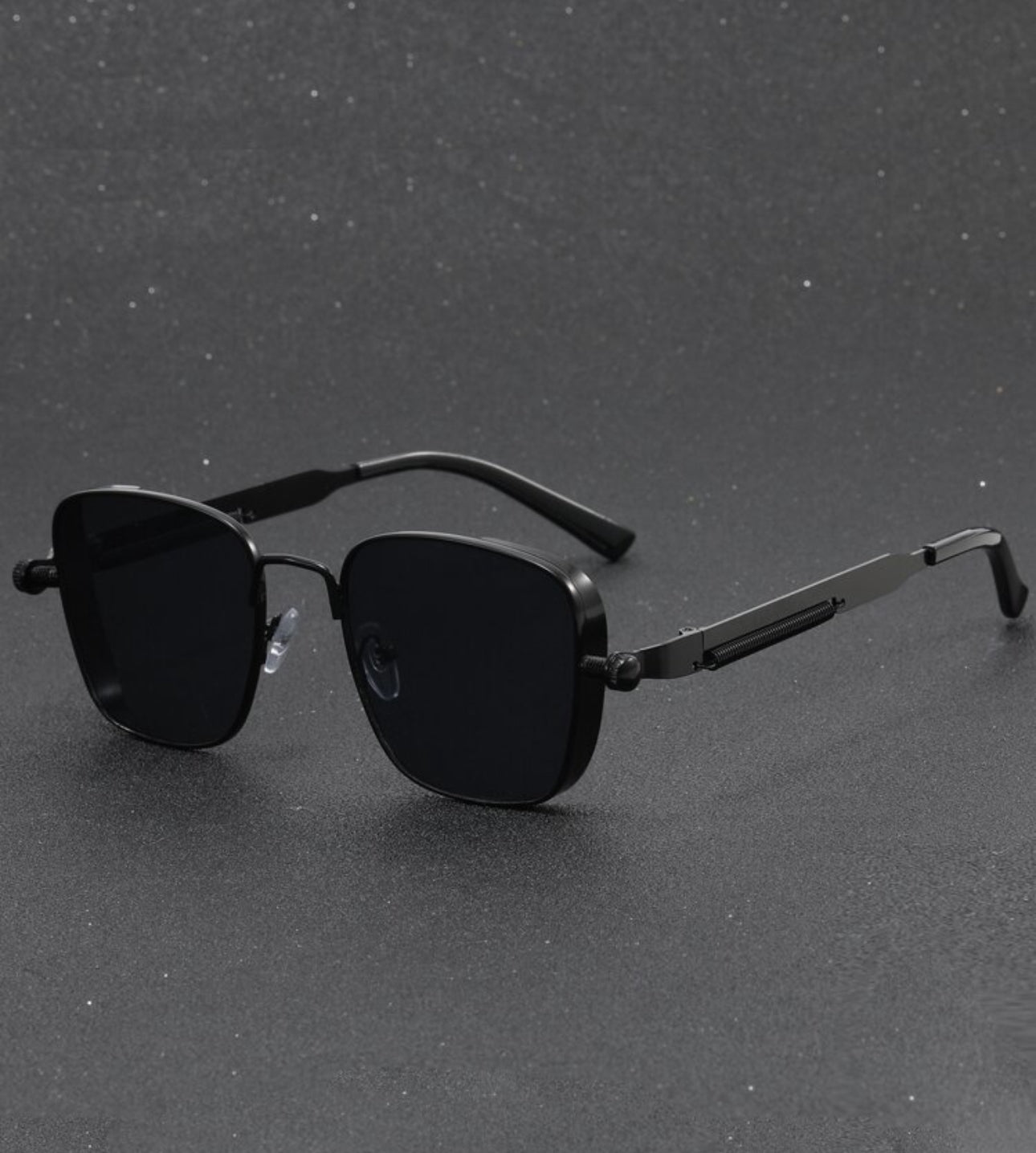 Men square metal frame sunglasses
