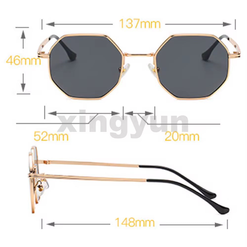 Men metal trendy sunglasses