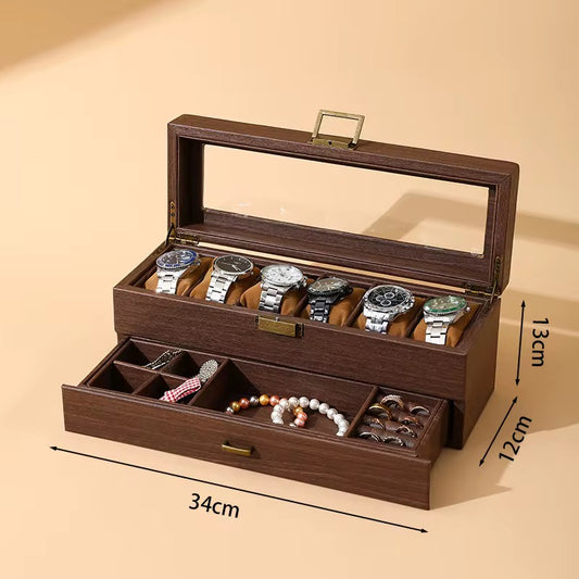 6 piece watches organizer + accessories drawer