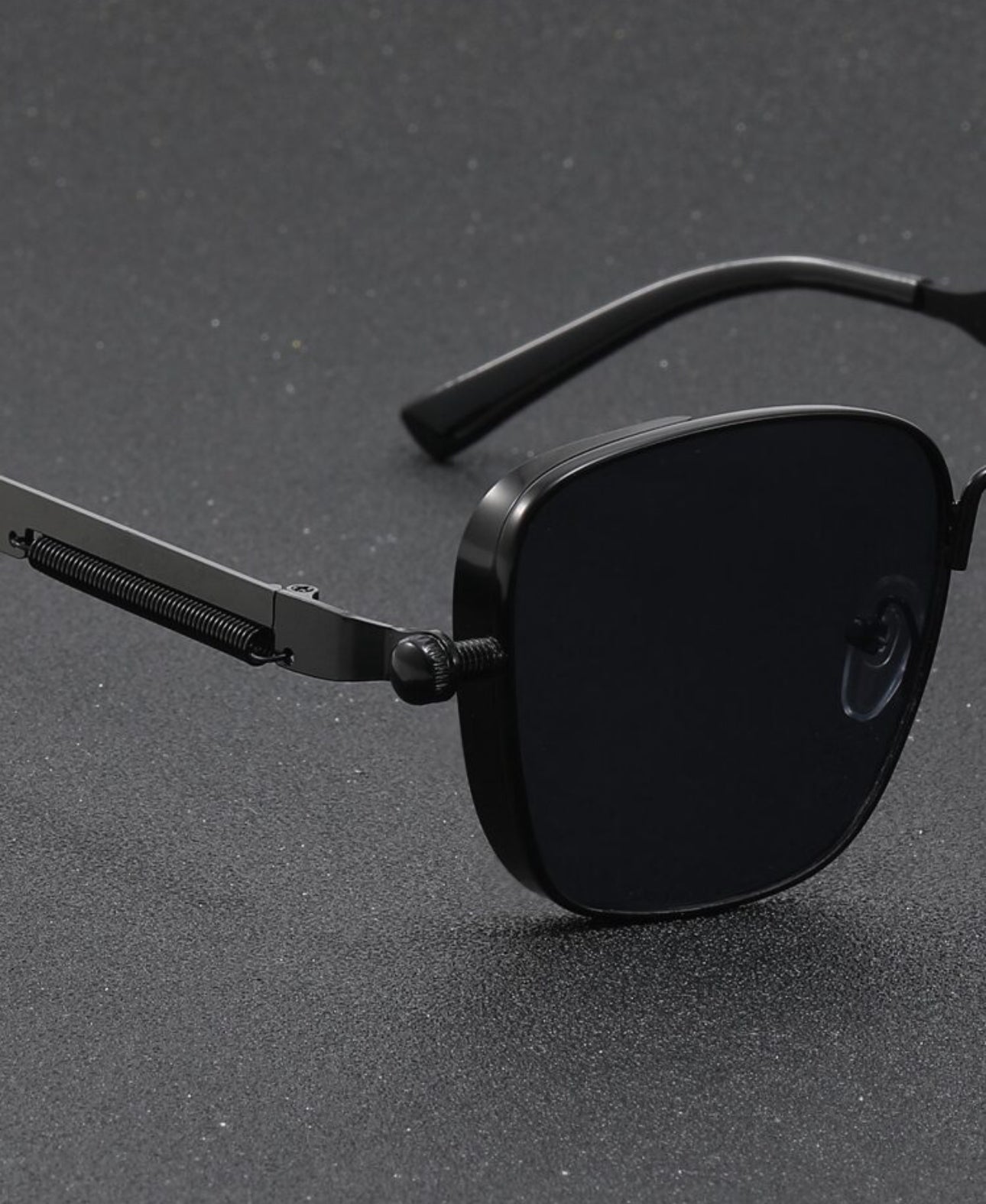 Men square metal frame sunglasses